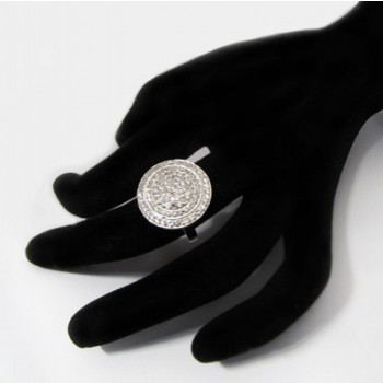 Luxusný strieborný prsteň so zirkónmi (KPS161)