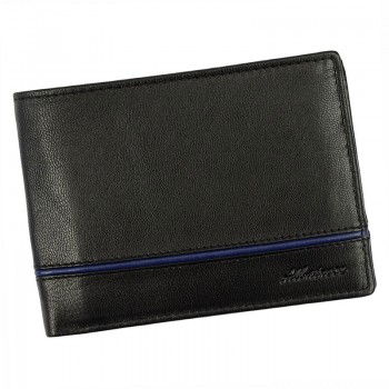 Čierna kožená pánska peňaženka (GPPN282)