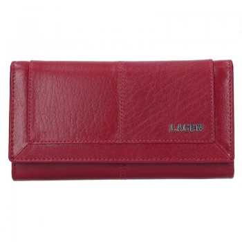 Kožená dlhá dámska peňaženka červená (GDPN261)