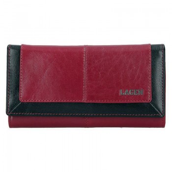 Dámska dlhá peňaženka červená kožená (GDPN260)