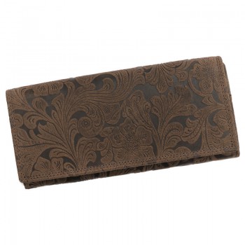 Hnedá dámska kožená peňaženka (GDPN305)