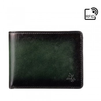 Značková zelená tenká pánska kožená peňaženka - Visconti (GPPN355)