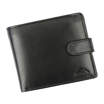 Kvalitná kožená čierna pánska peňaženka (GPPN379)