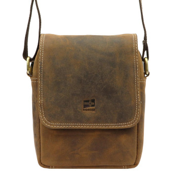 Pánska kožená croosbody taška (GT208)