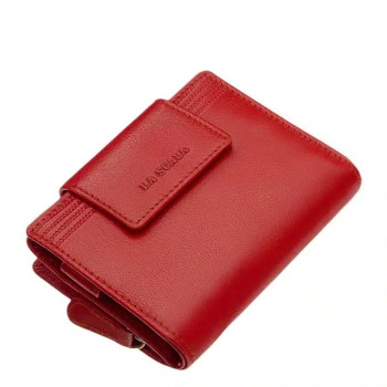 Červená dámska kožená peňaženka (GDPN350)