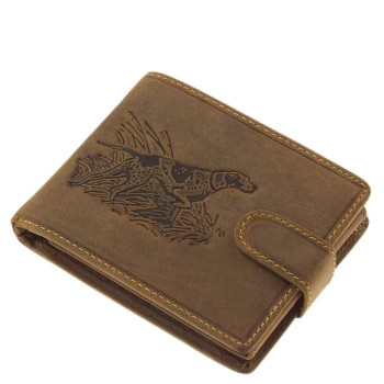 Pánska kožená lovecká peňaženka s prackou (GPPN392)