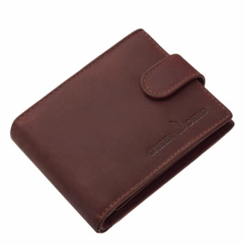 Pánska kožená hnedá peňaženka s prackou (GPPN400)