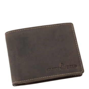 Tmavo hnedá pánska kožená peňaženka (GPPN406)