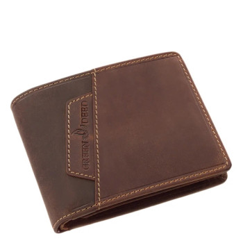 Hnedá pánska kožená peňaženka (GPPN411)
