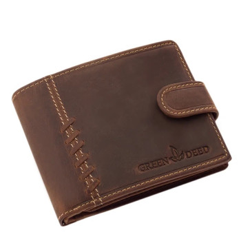 Hnedá pánska kožená peňaženka s prackou (GPPN420)