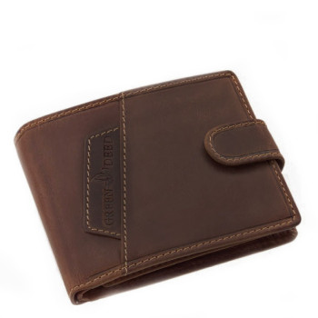 Pánska kožená hnedá peňaženka s prackou (GPPN409)