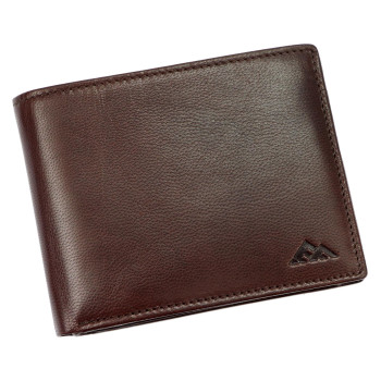 Kvalitná kožená hnedá pánska peňaženka (GPPN422)