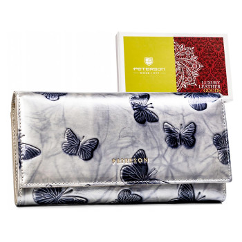 Značková dámska kožená peňaženka s motýľmi (GDPN361)