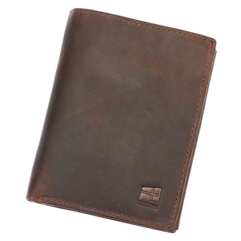 Kvalitná kožená pánska peňaženka na výšku (GPPN432)