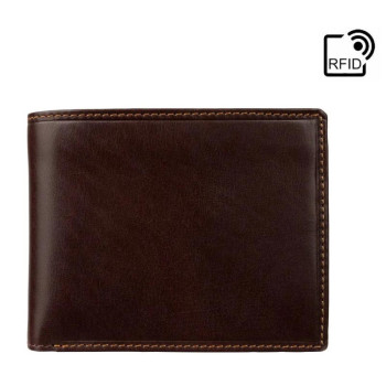Značková hnedá pánska kožená peňaženka - Visconti (GPPN435)