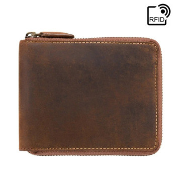 Značková pánska kožená peňaženka na zips - Visconti (GPPN483)