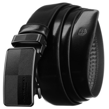 Značkový pánsky automatický opasok s šachovnicovým dekorom (GP194)