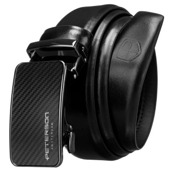 Značkový pánsky automatický opasok s karbónovým dekorom (GP187)