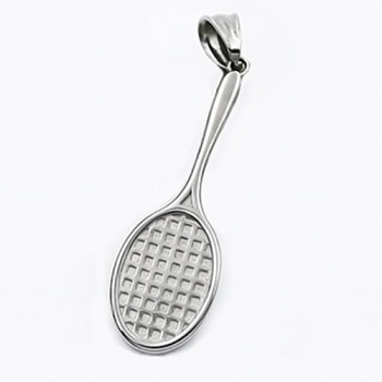 Prívesok tenisová raketa z chirurgickej ocele (KPR107)