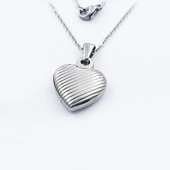 Prívesok srdiečko z chirurgickej ocele + retiazka (KPR103)