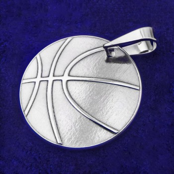 Strieborný prívesok basketbalová lopta (KPRS170)
