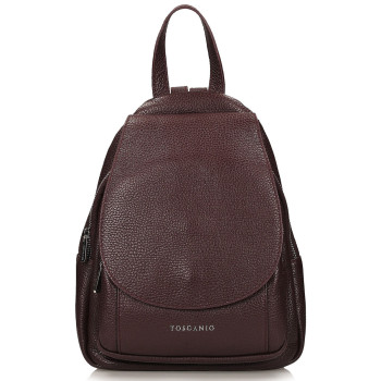 Dámsky mestský taliansky kožený batoh Alice - bordó GB003