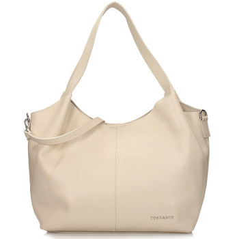 Biela kožená crossbody kabelka (GK101)