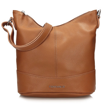 Talianska kožená crossbody kabelka Rita - camel hnedá GK130