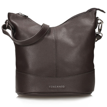 Talianska kožená crossbody kabelka Rita - hnedá GK128