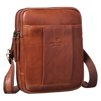 Malá pánska kožená crossbody taška GT246