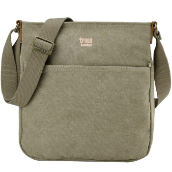 Veľká značková taška crossbody - zelená (GT550)